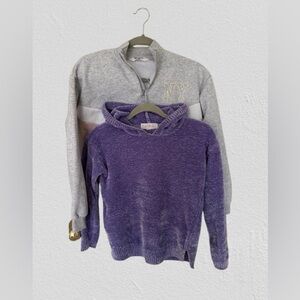 2 of Cirl’s Top H&M Gray/Pink, Sz 12-14 y & Pink Republic Purple, Sz L(14)